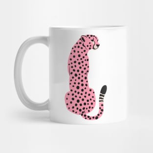 Pink Leopard | African Cheetah | Tropical Pop Art Mug